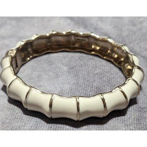 Sequin Jewelry Cream And Gold Textured Bracelet